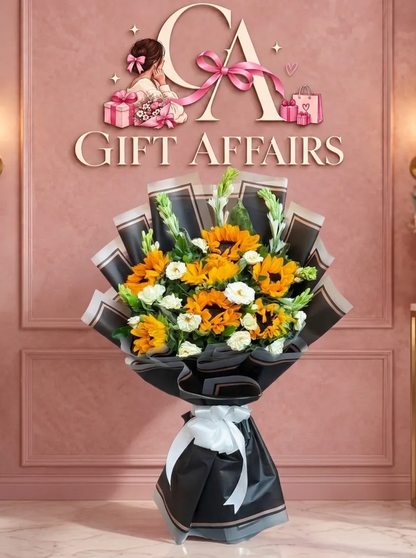 Sunflower & Mixed Flower Bouquet image 1
