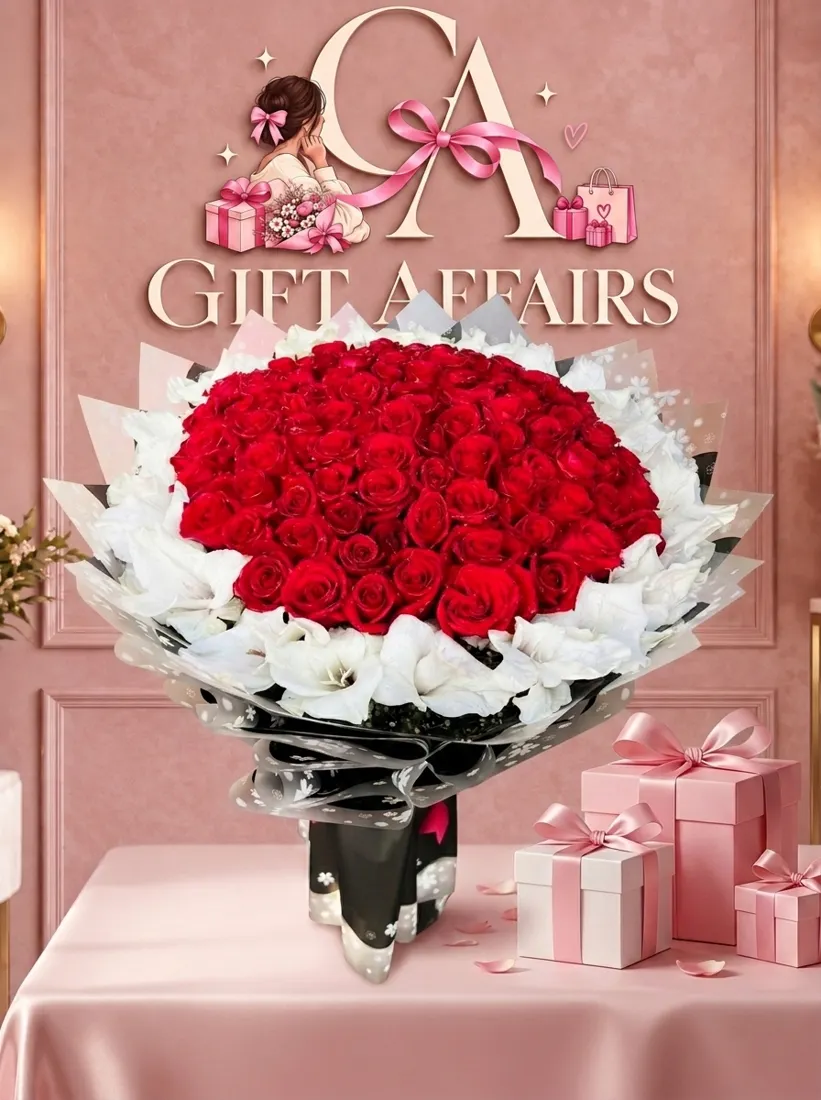 Red Rose Dome Bouquet image 1