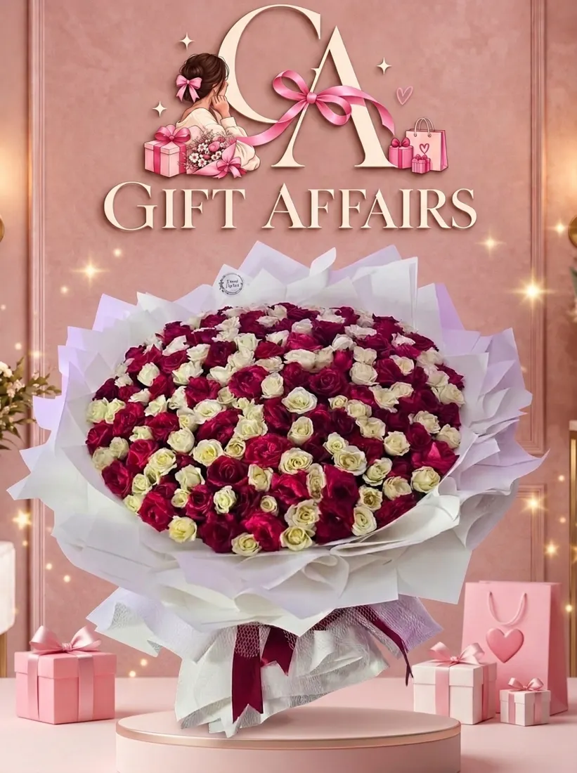 Red & White Grand Bouquet image 1