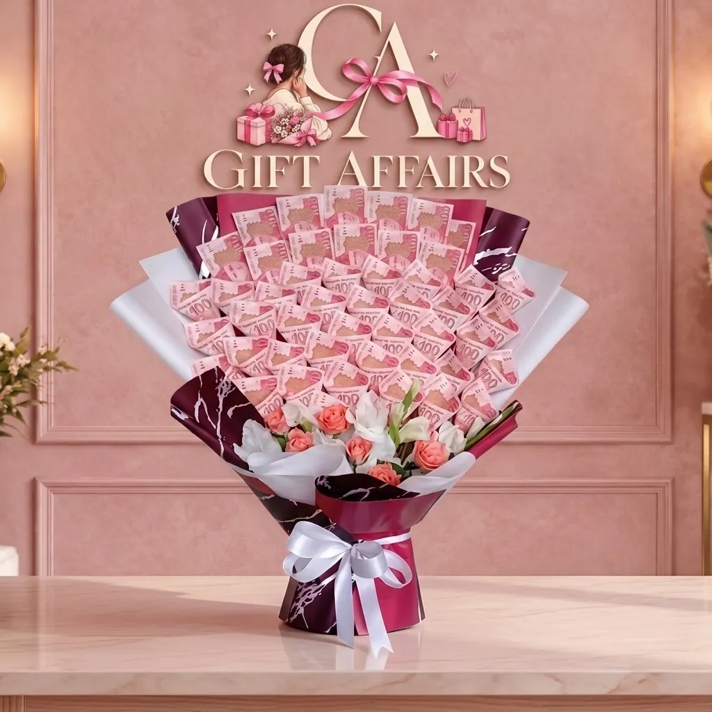 Pink Banknote-Style Bouquet image 1