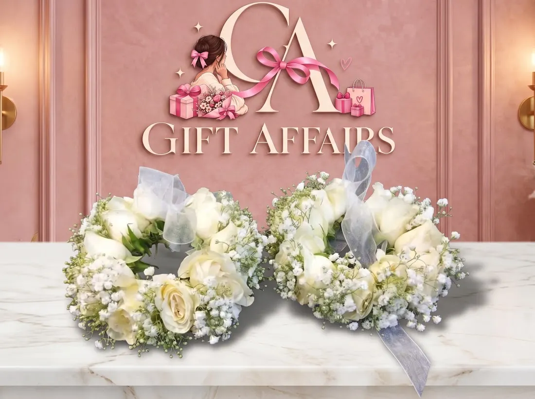 Ivory Floral Accessories image 1