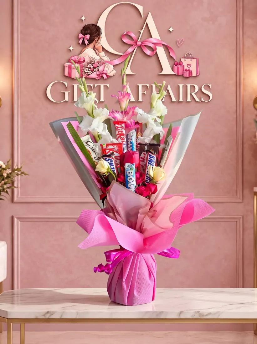 Pink Snack Bouquet image 1