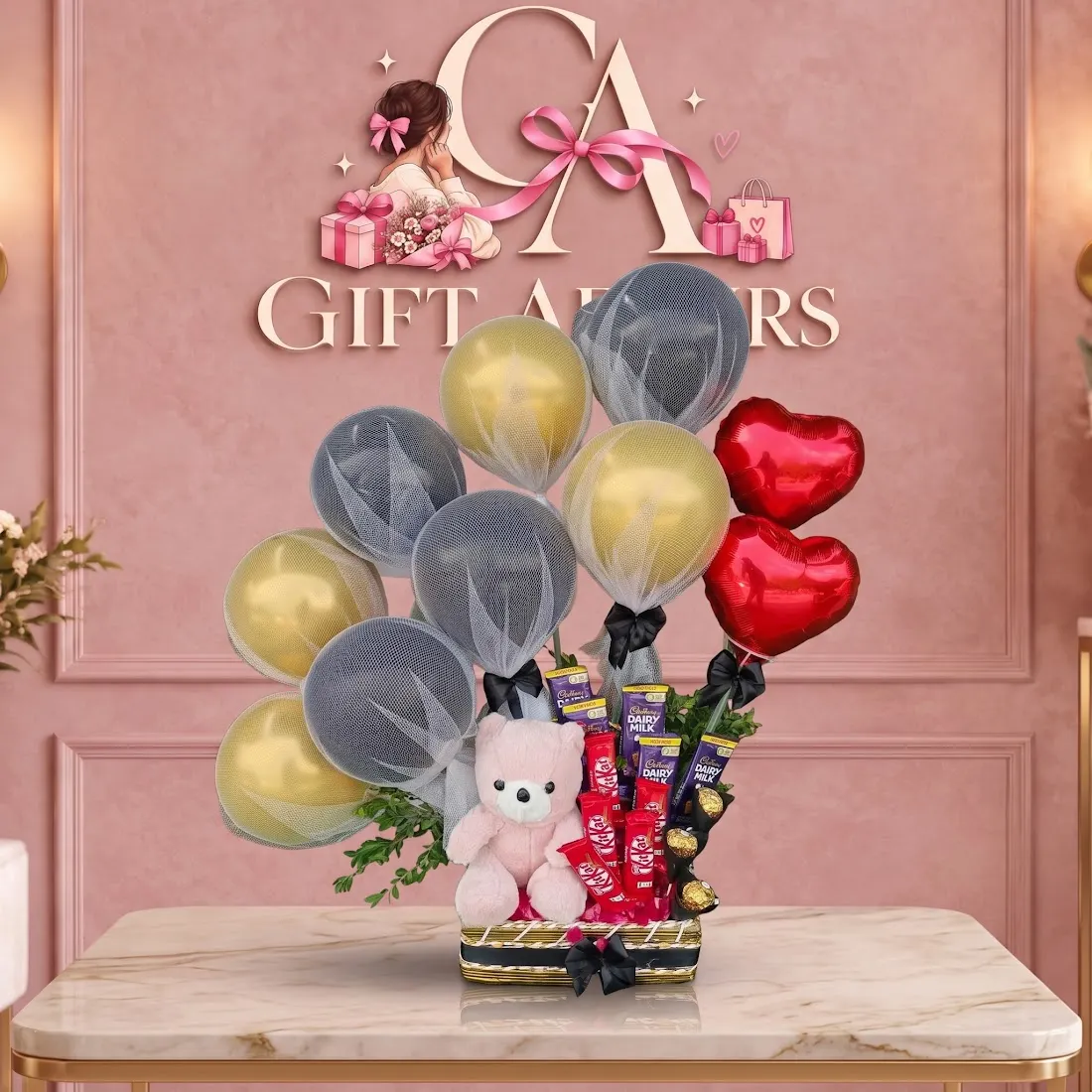 Balloon Celebration Gift Basket image 1
