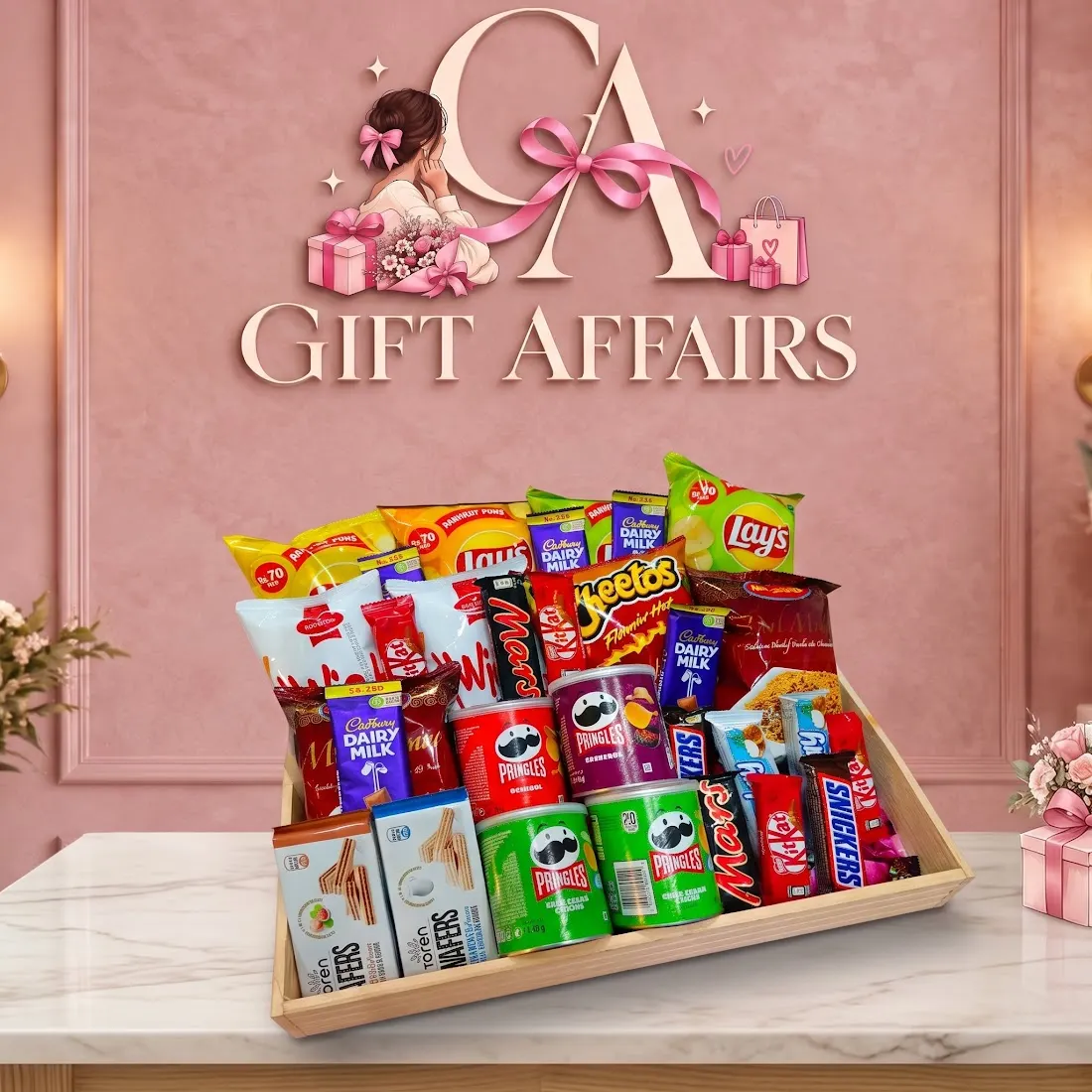 Snack & Treat Gift Tray image 1
