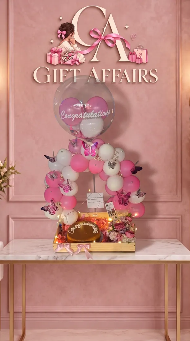 Teddy Balloon Gift Basket image 1