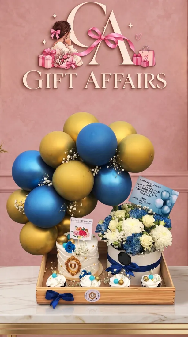 Blue & Gold Celebration Set image 1