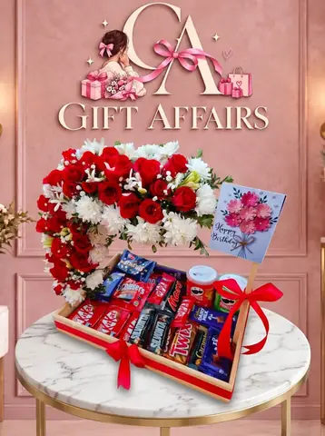 Rose & Chocolate Gift Arrangement