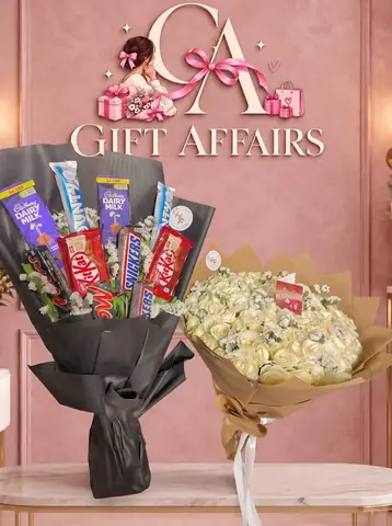 Chocolate Bouquet with Floral Accent