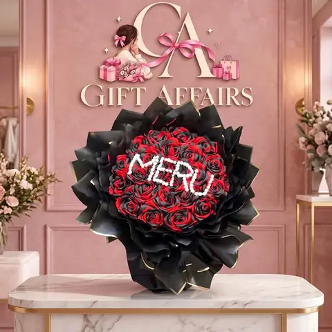 Personalized Message Ribbon Bouquet