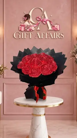 Red Rose Ribbon Bouquet